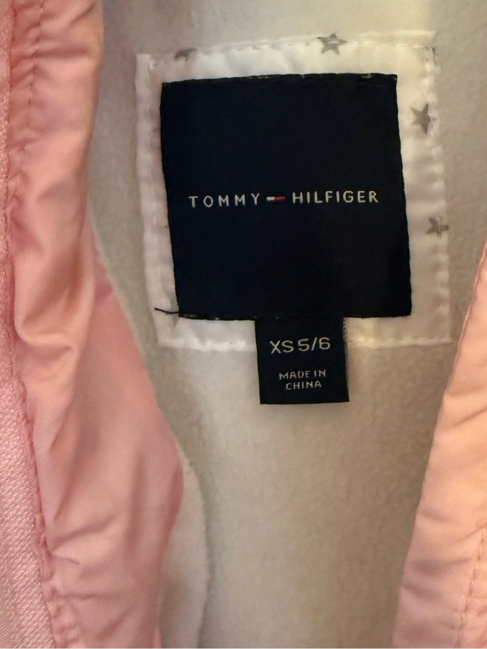 Tommy Hilfiger Light Pink Quilted Girls Puffer Coat with Faux Fur Hood - Picture 4 of 4